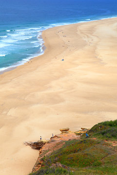 Portugal, Nazare. Praia do Norte. The northern beach.