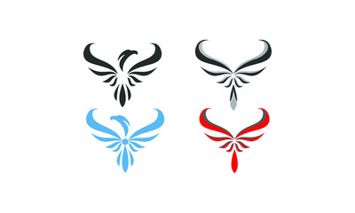 eagle logo set