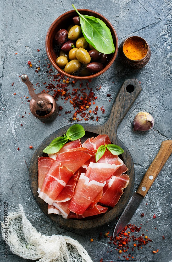 Poster smoked parma ham