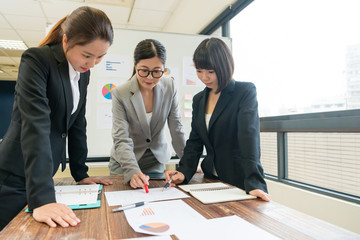 attractive beauty female business manager