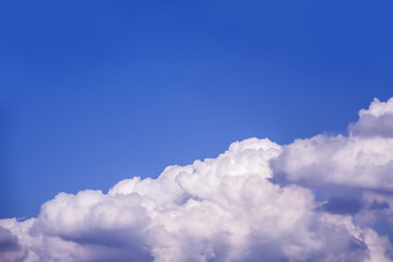 Naklejka na ściany i meble Dramatic atmosphere panorama view of beautiful blue sky and clouds.