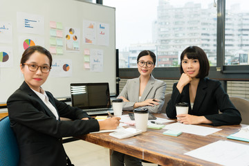 professional young company office workers
