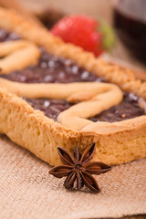 Strawberry tart. 