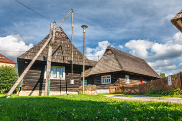 Fototapeta na wymiar Old Slovak village in Podbiel