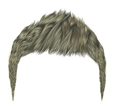 trendy man hairs.
blond color . beauty  style .realistic  3d .
