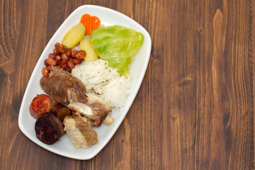 typical portuguese dish cozido a portuguesa