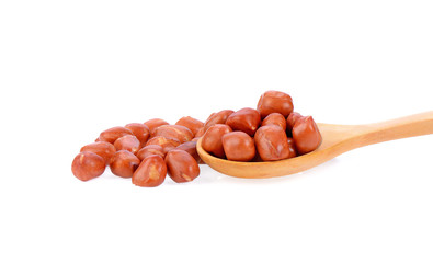 peanuts on white background