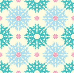 Seamless abstract floral pattern,mandala pattern