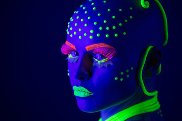 Obraz premium neon make up