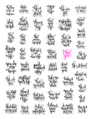 50 hand lettering love and life positive quotes