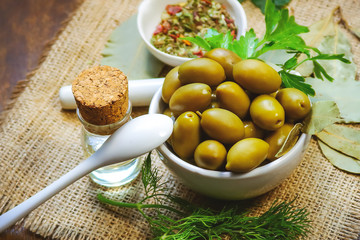 green olives