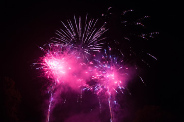 purple fireworks