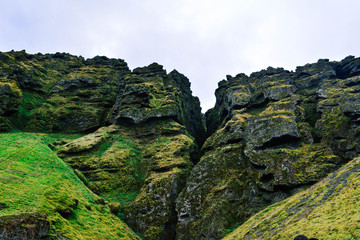 Hollow in south Iceland.