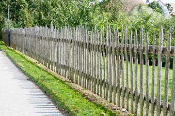 old wooden fence