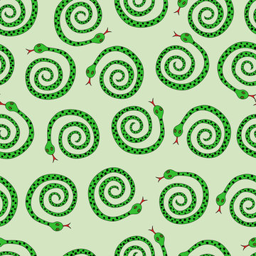 snake. seamless pattern