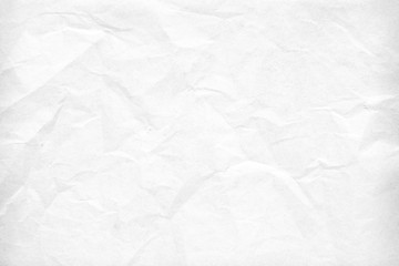 Crumpled white paper texture