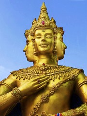 Hindu god Brahma gold
