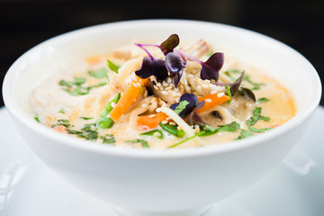 Chicken coconut soup