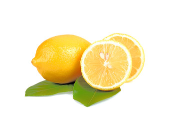 lemon on white background