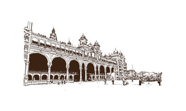 Mysore Palace Stock Illustration - Download Image Now - Mysore, Palace,  India - iStock