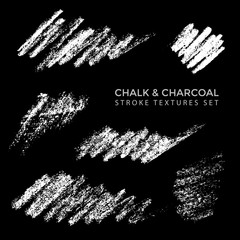vector chalk charcoal realistic texture.