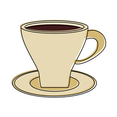 coffee beverage icon image vector illustration design 