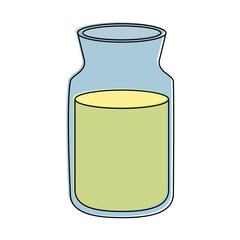 lemonade in glass icon image vector illustration design 