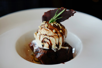 Chocolate brownie.
