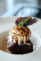 Chocolate brownie.