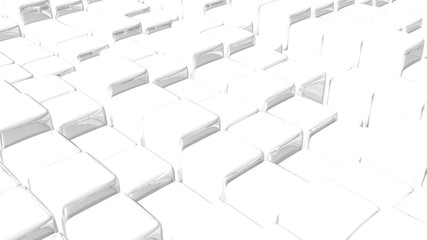Abstract White Cube Background