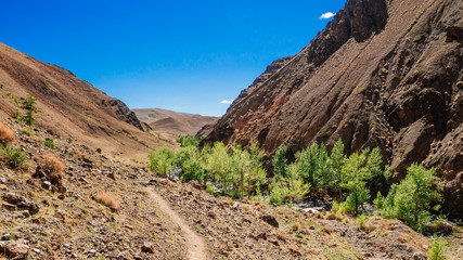 Kyzyl-Chin Valley (other name is Mars), is a picturesque desert terrain in the Altai Mountains, Russia. It is formed with multi-colored clays, composing the fantastic Martian lanscape.