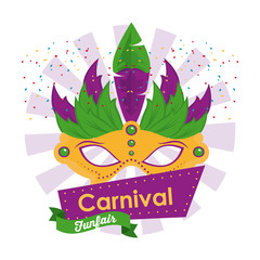 Mascara carnival design icon vector illustration graphic