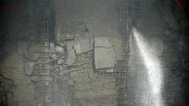 Tunnel boring machine in action during subway construction