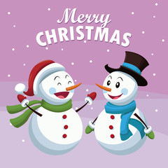 Merry christmas cartoon icon vector illustration graphic design