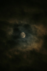 Naklejka na ściany i meble Moon / Moon cloudy night