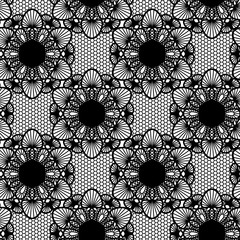 seamless pattern with lace, vector