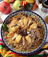 pilaf with quinces
