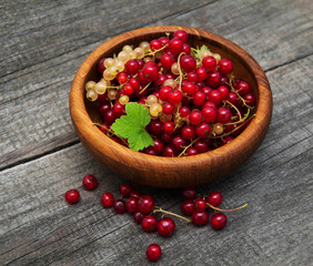 Bowl with red currant