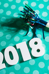 New Year: Celebrate 2018 With A Noisemaker And Polka Dots