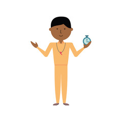 colorful  teacher man over white background  vector illustration