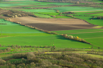 Obraz premium View from the top of Oblik hill. Czech Republic