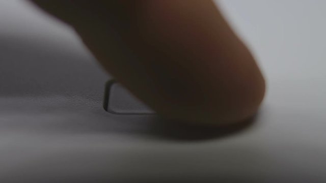 Pressing of the button return in the printer