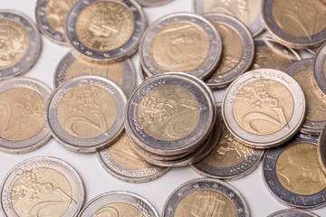 euro coins