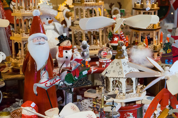 Fototapeta na wymiar Christmas Souvenir at Colmar Christmas Market, Alsace, France
