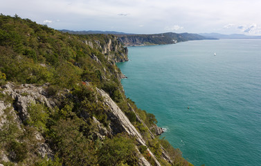 Fototapeta premium Northern Adriatic Coastline near Trieste
