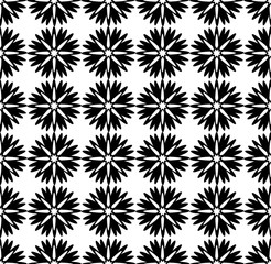 Vector seamless pattern. Black and white Repeating geometric pattern