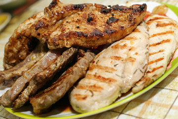 Grilled meat