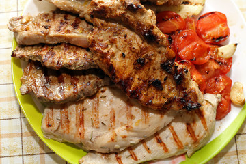 Grilled meat