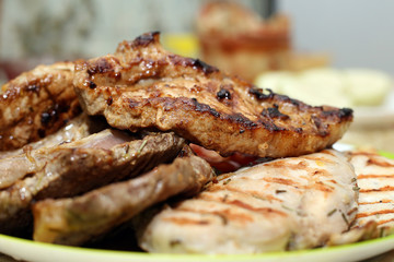 Grilled meat
