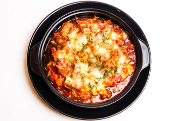 Cheese Seafood with chilli sauce